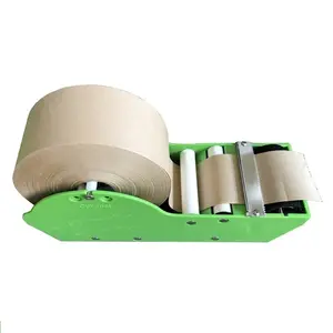 Pistola dispensadora de cinta de escritorio, dispensador de cinta de papel Kraft reforzada con agua, color verde
