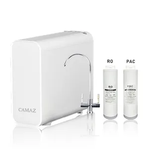 CAMAZ Undersink 800 GPD Filtración UV RO Sistema de filtro de agua de ósmosis inversa Purificador de agua para beber en el hogar