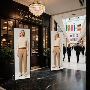 Raybo HD gấp LED Poster Màn hình Die-cast nhôm quảng cáo hiển thị IP65 cho trung tâm mua sắm chương trình khuyến mãi tùy chỉnh SDK chức năng - Product Image 6