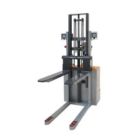 Chariot élévateur à palettes Worui, électrique, avec batterie, 2 tonnes, hauteur de levage, propulsion arrière, pneus en polyuréthane, batterie au plomb-acide