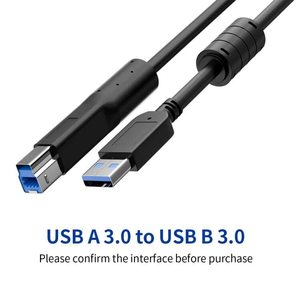 USB 3.0 to B データケーブル USB-オス to USB B-オス ケーブル ラップトップ ドッキングステーション 外付けハードドライブ プリンター スキャナー用 - Product Image 2