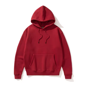 เสื้อฮู้ดดี้โอเวอร์ไซส์แบบยูนิเซ็กส์สำหรับผู้ชาย พร้อมโลโก้ 3 มิติ ผ้าฝ้าย 100% เนื้อหนา ระบายอากาศได้ดี ดีไซน์กระเป๋า - Product Image 5