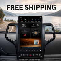 Pour Jeep Grand Cherokee 2014-2021, écran de lecteur DVD radio 12,95 pouces, Snapdragon665, kit stéréo Android fourni par l'usine, Pro