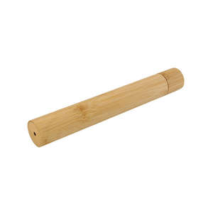 Nuevo Portalápices Redondo de Bambú Ecológico con Pantalla de Temperatura para Adultos y Niños - Product Image 2