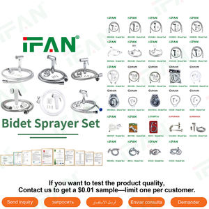 <span class=keywords><strong>Kit</strong></span> de douche mural EURO CLIMA avec finition chromée, petit tuyau de douche à double boucle, tuyau en PVC à l'intérieur - Product Image 2