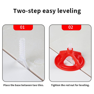 Sinray 100 pièces – Système de nivellement de carreaux – Vente directe usine – Clips et entretoises pour carreaux 1.0/1.5/2.0/3.0mm – Accessoires de carrelage réutilisables pour usage domestique - Product Image 3