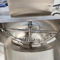 Offre Spéciale Double Veste Bouilloire Cuisinière Pot Sauce Pâte Cuisson Mélangeur Machine Confiture Cuiseur avec Agitateur