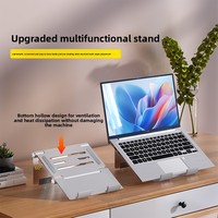Support pour ordinateur portable compatible tablette ; Support pliable en alliage d'aluminium pour refroidissement 253x164x34mm Emballage en boîte couleur