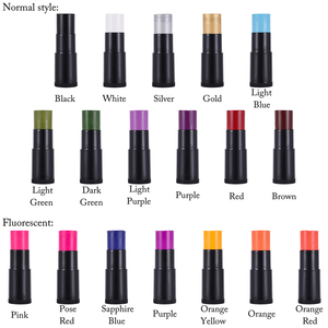 <span class=keywords><strong>Peinture</strong></span> corporelle et faciale professionnelle 18 couleurs à base d'huile acrylique naturelle pour Halloween, fêtes et déguisements, avec pochoirs – Fournitures de <span class=keywords><strong>peinture</strong></span> corporelle - Product Image 5