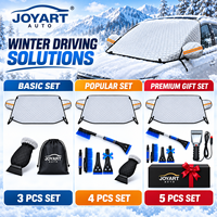 Accessoires d'hiver pour voiture : Housse de protection pare-brise anti-neige pour SUV et VR, ensemble de dégivrage 3-en-1 OEM avec brosse à neige, grattoir et dégivreur chauffant