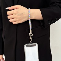 Cordon de poignet réglable coloré personnalisé 0,8 cm * 30 cm, sangle de téléphone détachable anti-chute, accessoire pour smartphone, lanière