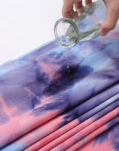 カスタムエンボス加工ロゴマイクロファイバーヨガタオルコーナーポケットタイ染めプリントホットヨガノンスリップマットドローストリング抗菌ニット - Product Image 4