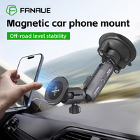 Support magnétique pour téléphone portable FANAUE avec ventouse puissante à verrouillage rotatif pour tableau de bord et vitre supérieure