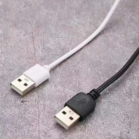 Cable USB a macho personalizado de 18AWG con cobre puro, 2 núcleos, 4 núcleos, cola estañada en blanco y negro para uso de cámara y teléfono móvil