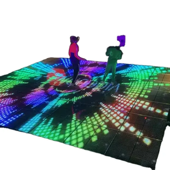 TV Studios Gym Virtual 3D Interactive Led Dance Floor standing Display Waterproof High Quality P6.25 Led display Screen