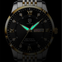 Montres-bracelets en alliage pour homme logo personnalisé Date automatique Montre en acier 904 Montres pour hommes en diamant Montres à quartz plaquées or