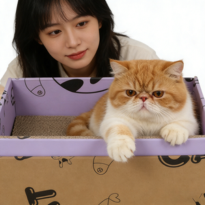 Boîte à gratter pour <span class=keywords><strong>chat</strong></span> recyclable en gros, tapis à gratter pliable, lit pour <span class=keywords><strong>chat</strong></span>, garderies pour animaux et magasins d'accessoires pour animaux - Product Image 1