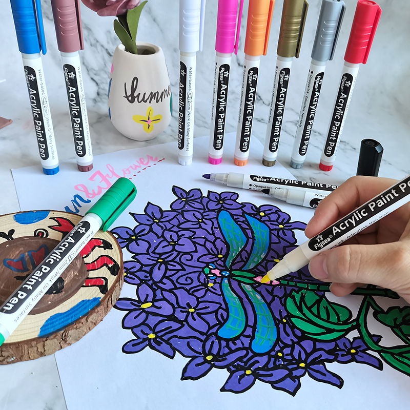 Детские акриловые фломастеры для рисования, рисования, подарочных открыток, творчества и рукоделия