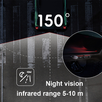 Camion voiture caméra de recul Vision nocturne DC 12V 170 degrés Angle IP69K étanche écran partagé fonction CCD AHD capteur d'image