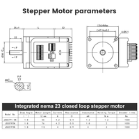 Motor Paso a Paso Integrado de Bucle Cerrado NEMA 23 de 2N.m, 4.2A y 1.8 Grados para CNC, Impresora 3D, AGV, AMR