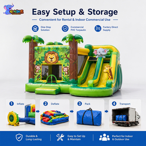 <span class=keywords><strong>Castillo</strong></span> Inflable con Tobogán para Niños, <span class=keywords><strong>Castillo</strong></span> <span class=keywords><strong>Hinchable</strong></span> Comercial para Fiestas al Aire Libre - Product Image 6