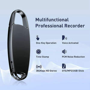 Enregistreur vocal professionnel V13 à activation vocale, lecteur MP3 OTG, enregistrement audio HiFi 192 Kbps, <span class=keywords><strong>dictaphone</strong></span> pour cours, conférences, interviews - Product Image 4