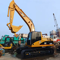 Excavatrice sur chenilles hydraulique d'occasion d'origine japonaise 20T Caterpillar Cat320CL avec pièces