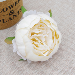 Cabeza de flor de peonía artificial de gama alta estándar europeo Acento floral decorativo hecho a mano - Product Image 4