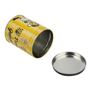 Factory Custom Printed Round <strong>Biscuit</strong> Cookie <strong>Tin</strong> Box Metal Tinplate Children's <strong>Gift</strong> for Snack Chocolate Cake Recycled Materials - Product Image 6