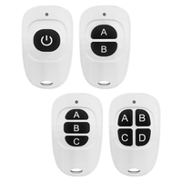 Télécommande universelle pour ouvre-porte de garage 299/315/433 MHz RF 4 boutons, apprentissage et duplication, pour maison et garage