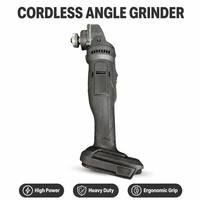 Meuleuse d'angle sans fil à moteur à balais lithium-ion haute puissance 6000 tr/min, polisseuse multifonctionnelle, découpeuse pour le bricolage et le travail du bois