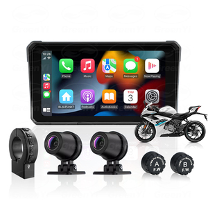 Greenyi 6 ''xe Máy DVR 2K HD không dây Apple Carplay <span class=keywords><strong>GPS</strong></span> theo dõi Navigation Android Auto IP68 không thấm nước máy ảnh thiết bị di động - Product Image 1