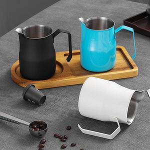 Carafe à café en acier inoxydable 304 de 750 ml avec bec en V italien, résistante à la chaleur, écologique, pour barista, avec logo personnalisé - Product Image 5