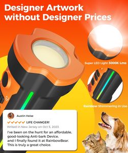 नए 3 में 1 अल्ट्रासोनिक कुत्ते सरीसृप प्रशिक्षण कोई भी कुत्ते शोर विरोधी बार्किंग डिवाइस अल्ट्रासोनिक ध्वनि छाल नियंत्रण - Product Image 3