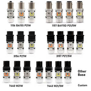 2023 la más nueva serie T3 bombillas Led 1156 BA15S P21W 1157 BAY15D P21/5W bombilla Led de señal de giro - Product Image 2