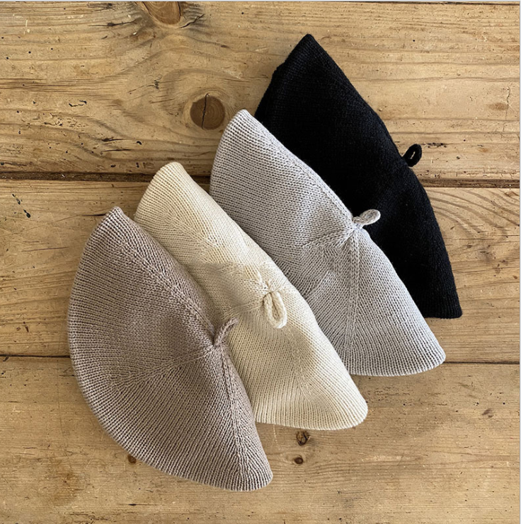 Детская одежда Korea South Gate, Детский мягкий вязаный берет на весну и осень, ветрозащитная подходящая модная уличная шапка