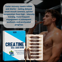 Créatine liquide orale à double tête d'aiguille, absorption rapide, pré-entraînement, renforcement musculaire, directement de l'usine