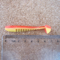 Leurre souple Bellance T-Tail 65mm 2g en PVC imprimé pour la pêche en mer et en rivière