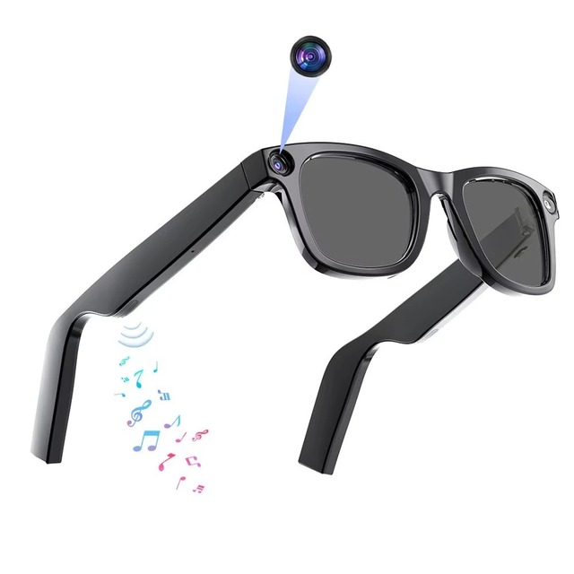 2026 New E02 Meta Smart Glasses with Camera 800W WIFI Transfer Gesture Control ChatGPT Men Women Outdoor AI Smart Glasses