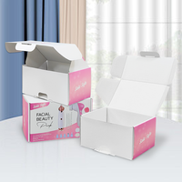 Caja de Regalo Premium para Cuidado de la Piel con Logotipo Personalizado en Relieve, de Cartón Corrugado Reciclado con Forro de Esponja y Asa para Herramientas Cosméticas
