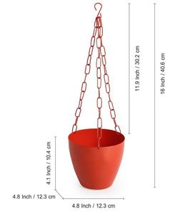 Planteur métallique suspendu, coloré, 12 pièces - Product Image 1