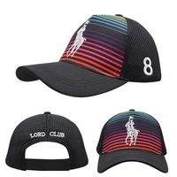 BSCI broderie sublimée 6 panneaux casquette de baseball avec logo 100% polyester mode chapeau Bone de basebo