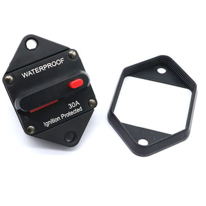 Interrupteur <span class=keywords><strong>de</strong></span> modification audio pour <span class=keywords><strong>voiture</strong></span> Porte-fusible automatique en alliage <span class=keywords><strong>de</strong></span> zinc Montage par soudage à 1 pôle Protection <span class=keywords><strong>de</strong></span> l'alimentation Disjoncteur <span class=keywords><strong>de</strong></span> récupération - Product Image 1
