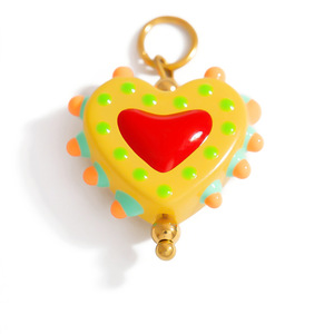 SUMMLY - Dijes de Acero Inoxidable Chapados en Oro de 18K con Forma de Corazón de Uva, Cereza, Fresa y Piña, Joyería de Moda - Product Image 4