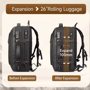 <span class=keywords><strong>TSA</strong></span>ロックラップトップバックパックエアポンプ付きエアバッグ真空シール圧縮USB機能真空バックパックトラベルバッグ - Product Image 6