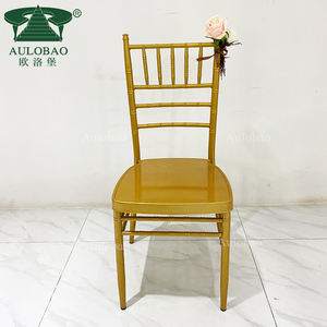 Fábrica al por mayor Aluminio Metal Tiffany Hotel Silla apilable Banquete - Product Image 3