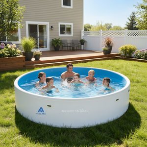 Grande <span class=keywords><strong>piscine</strong></span> gonflable hors sol de type Ipoolgo DWF 6mx1.5m, <span class=keywords><strong>piscine</strong></span> durable en tissu Drop Stitch pour la famille, le jardin et la cour. - Product Image 4