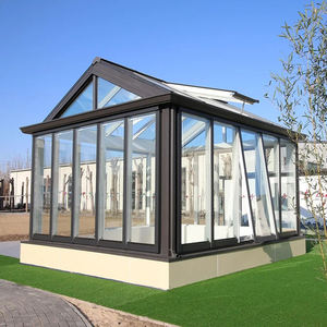 Véranda moderne Yuantai en alliage d'aluminium, toit polygonal, double vitrage trempé, caractéristiques imperméables, taille personnalisée pour villa - Product Image 2