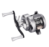 Pêche au lézard BOKI mirco tambour baitcaster moulinet avec pèse 118g 7.6:1 rapport de vitesse corps en carbone bobine peu profonde baitcasting moulinet