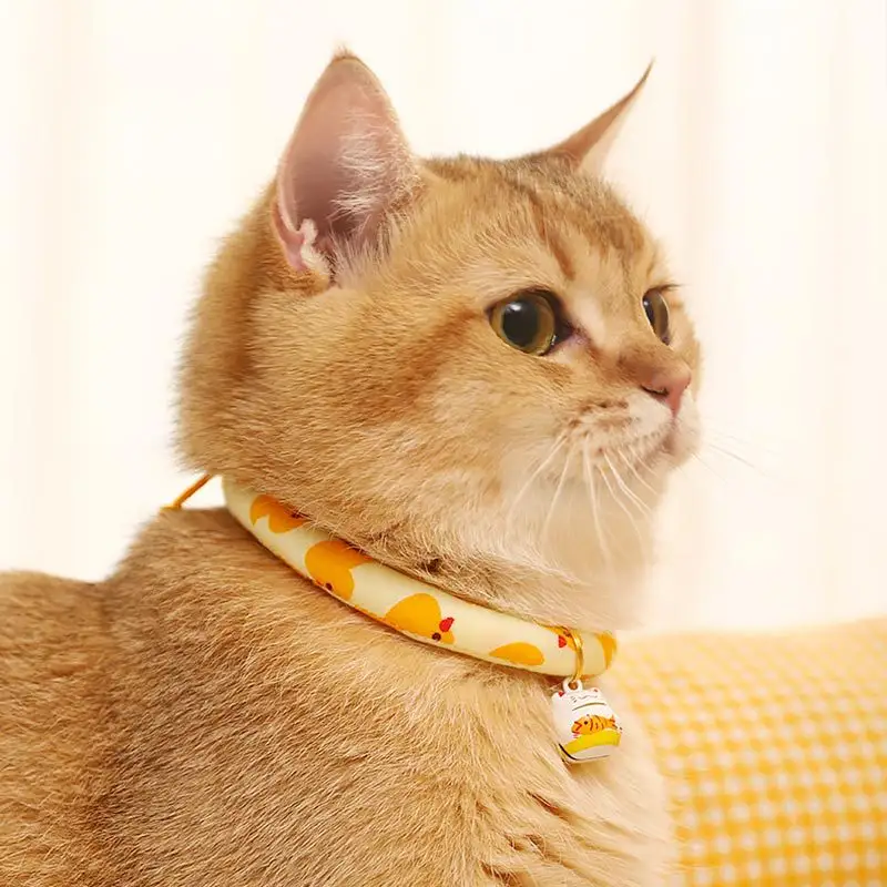 Кошка ожерелье колокольчик милый котенок аксессуары регулируемые украшения для домашних животных воротник
